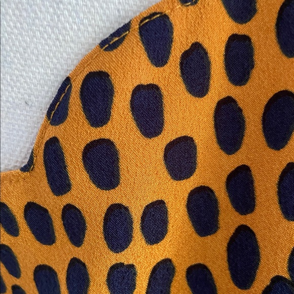 J. Crew leopard print cami tank top scalloped cami golden yellow contemporary 4 - Picture 10 of 16